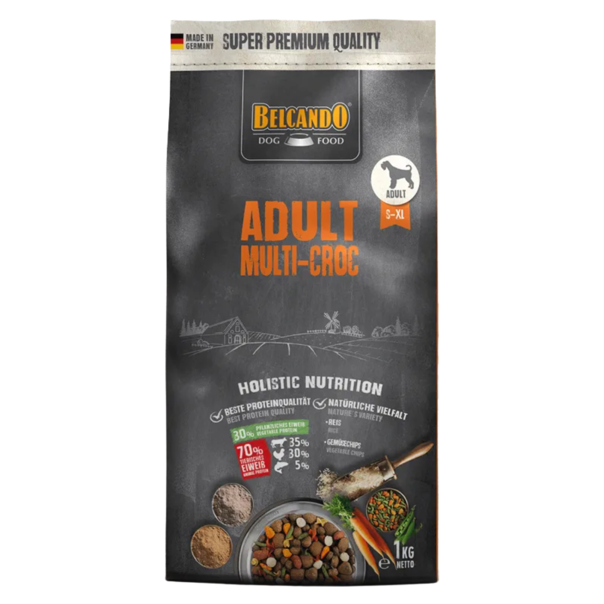 Сухой корм-микс для собак Belcando Adult Multi-Croc с мясом и овощами