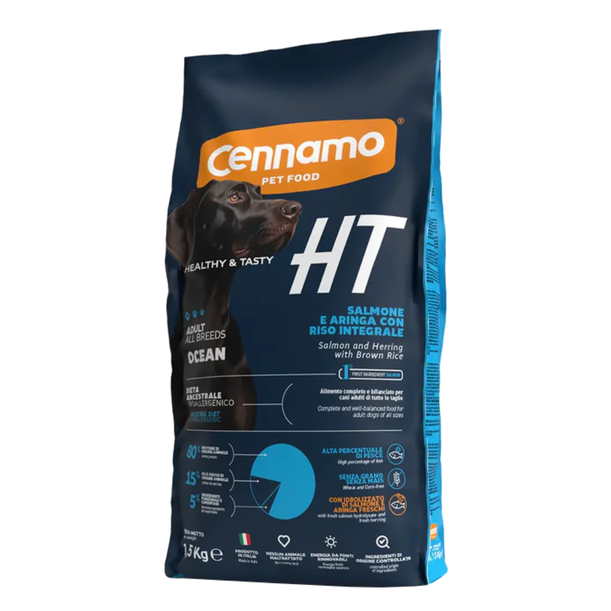 Сухой корм для собак всех пород Cennamo HT Adult All Breed Ocean лосось и рыба