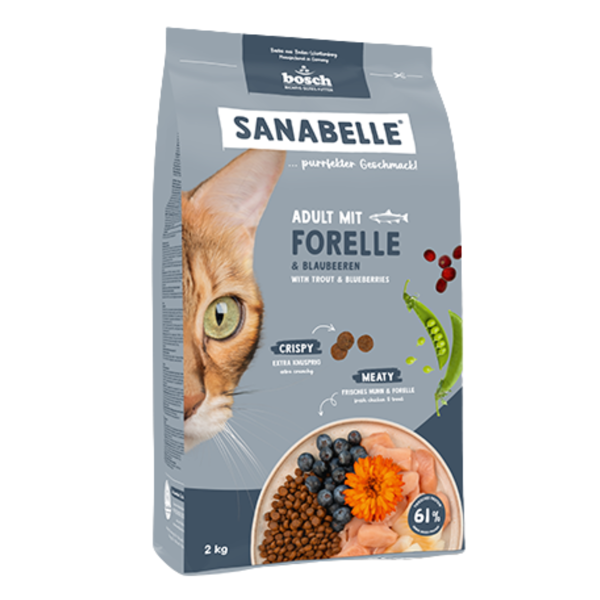 Сухой корм для взрослых кошек Sanabelle Adult Trout с форелью