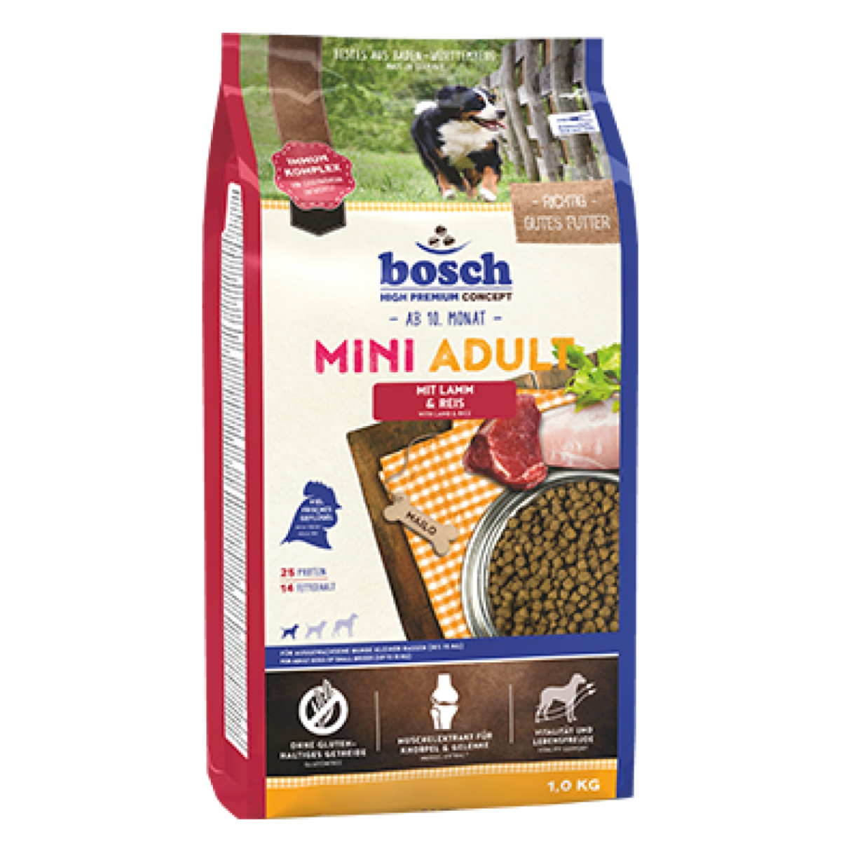 Корм для мелких собак Bosch Adult Mini ягненок и рис