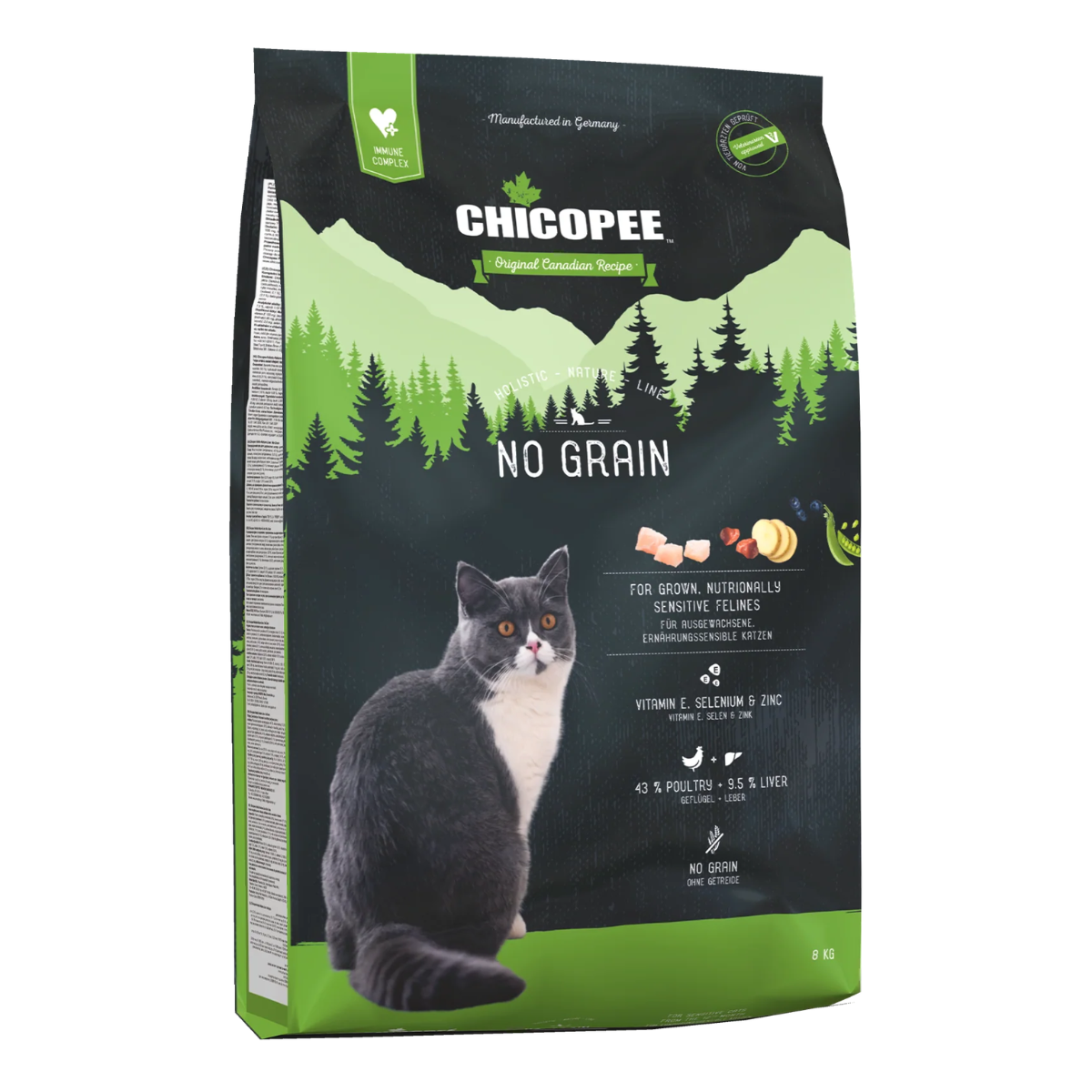Беззерновой сухой корм Chicopee HNL No Grain для кошек