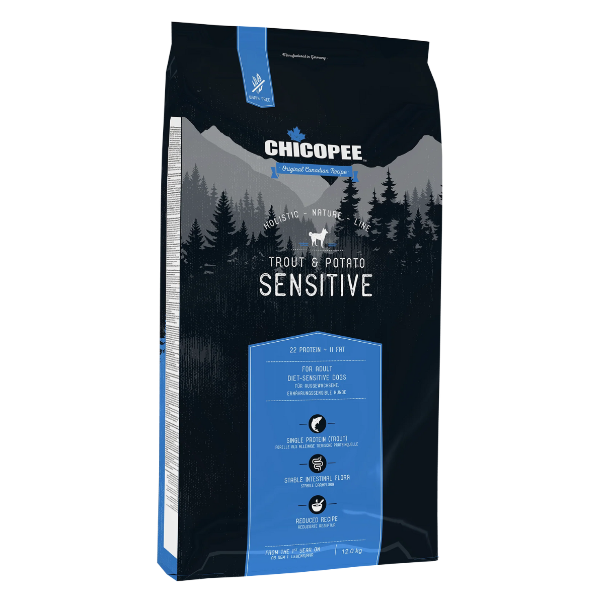 Беззерновой корм для собак Chicopee HNL Sensitive форель и картофель