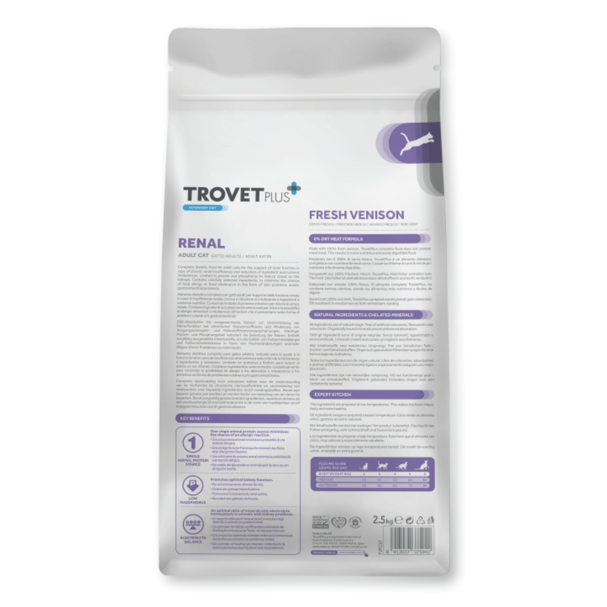 Trovet Plus Adult Cat Renal Vension (Свежая оленина)