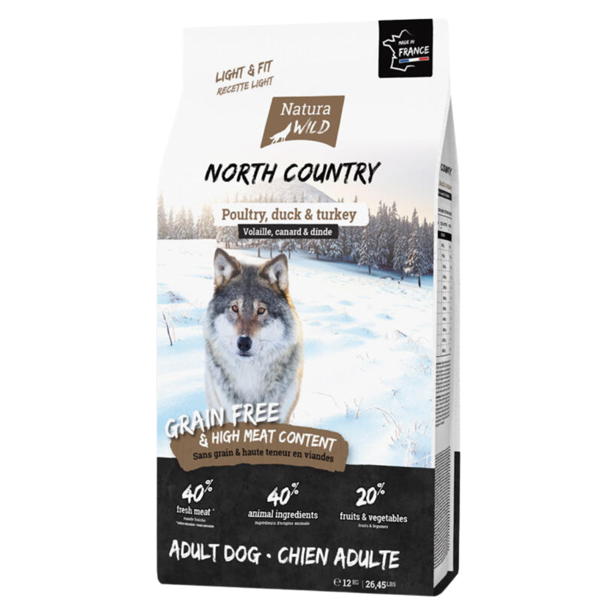 Беззерновой сухой корм Natura Wild North Country с курицей, уткой и индейкой