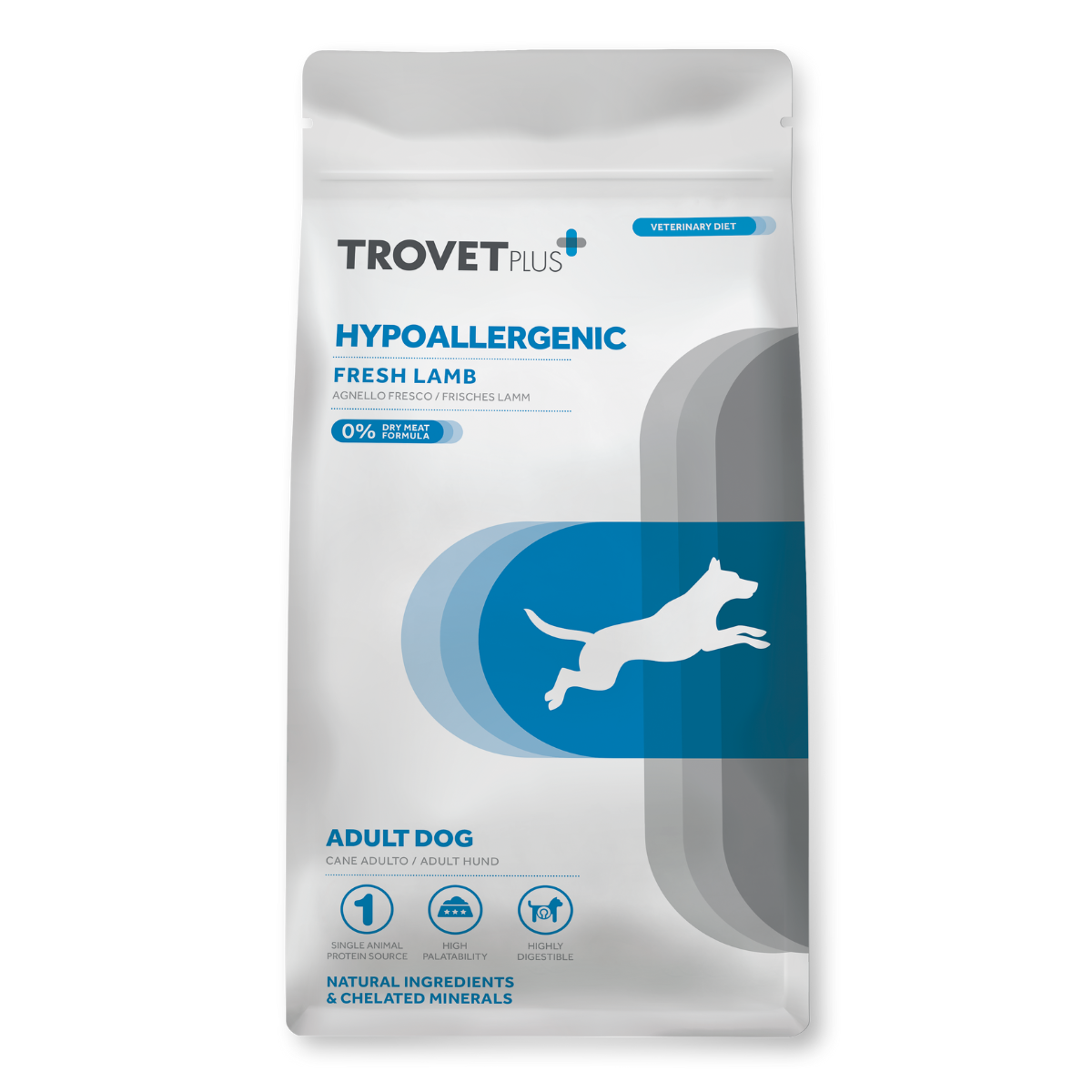 Ветеринарный гипоаллергенный корм для собак Trovet Plus Hypoallergenic ягненок