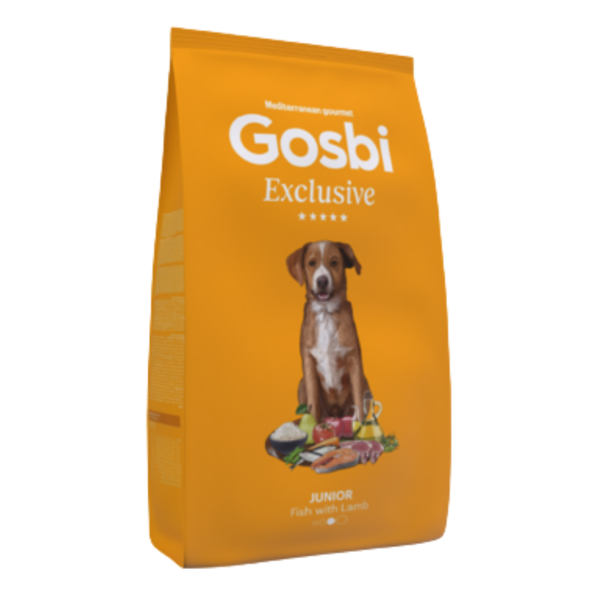Сухой гипоаллергенный корм для щенков и юниоров Gosbi Exclusive Junior ягненок и рыба