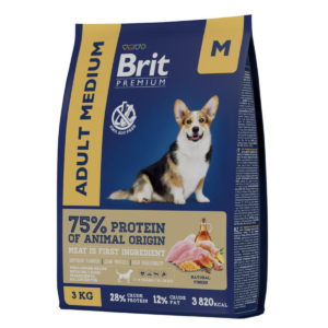 Brit Premium Dog Adult Medium (Курица)