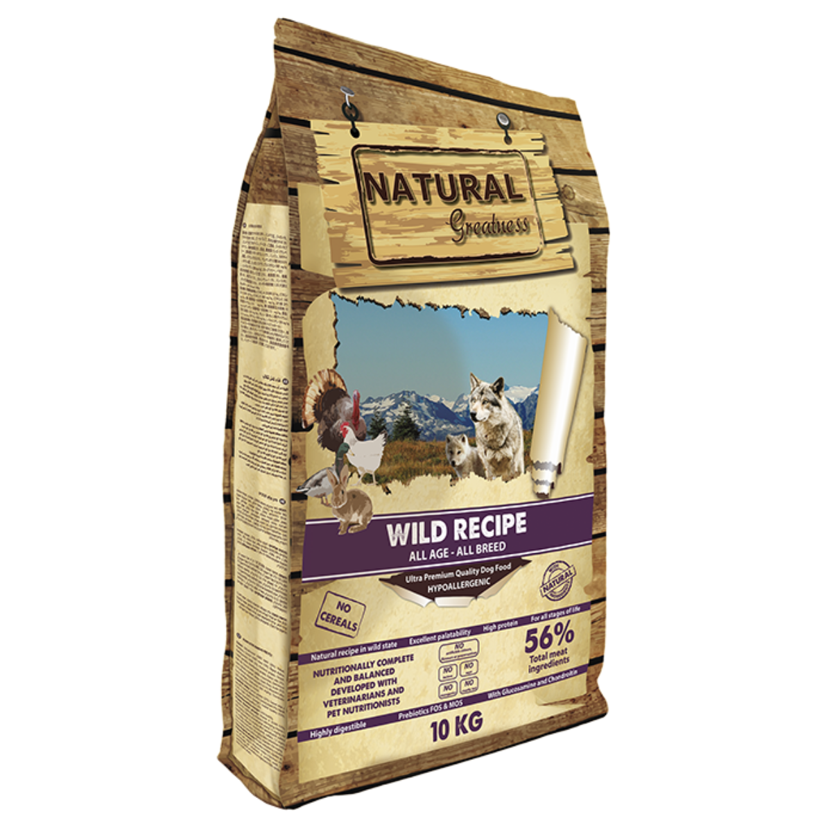 Беззерновой высокомясной корм для собак Natural Greatness Wild Instinct дичь