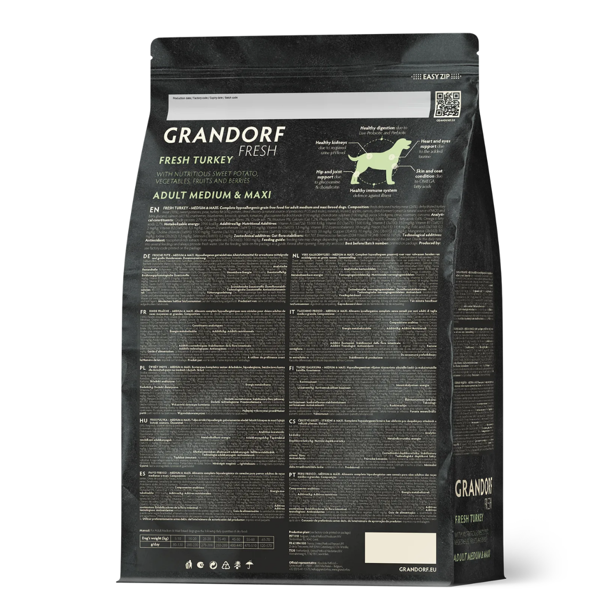 Grandorf Fresh Adult Medium & Maxi (Индейка и батат)