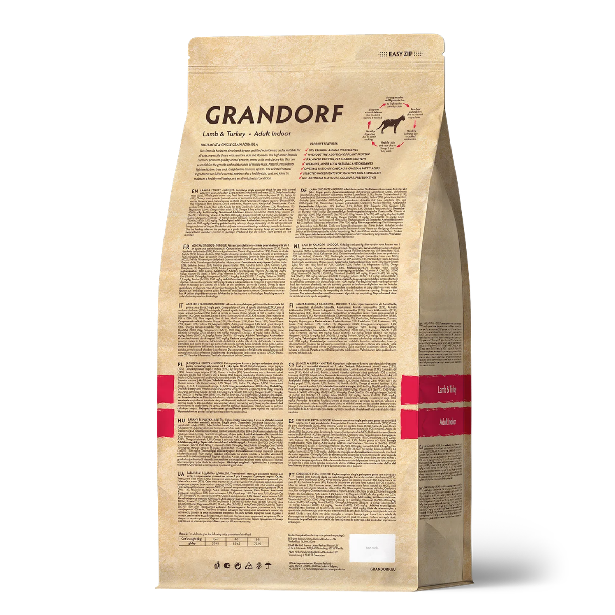 Grandorf Adult Indoor (Ягненок, индейка)
