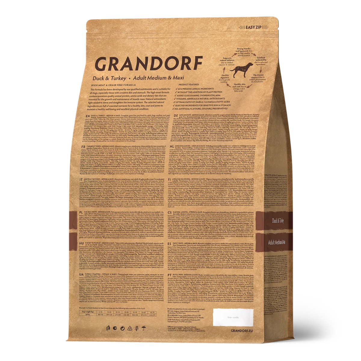 Grandorf Adult Medium & Maxi (Утка, индейка)