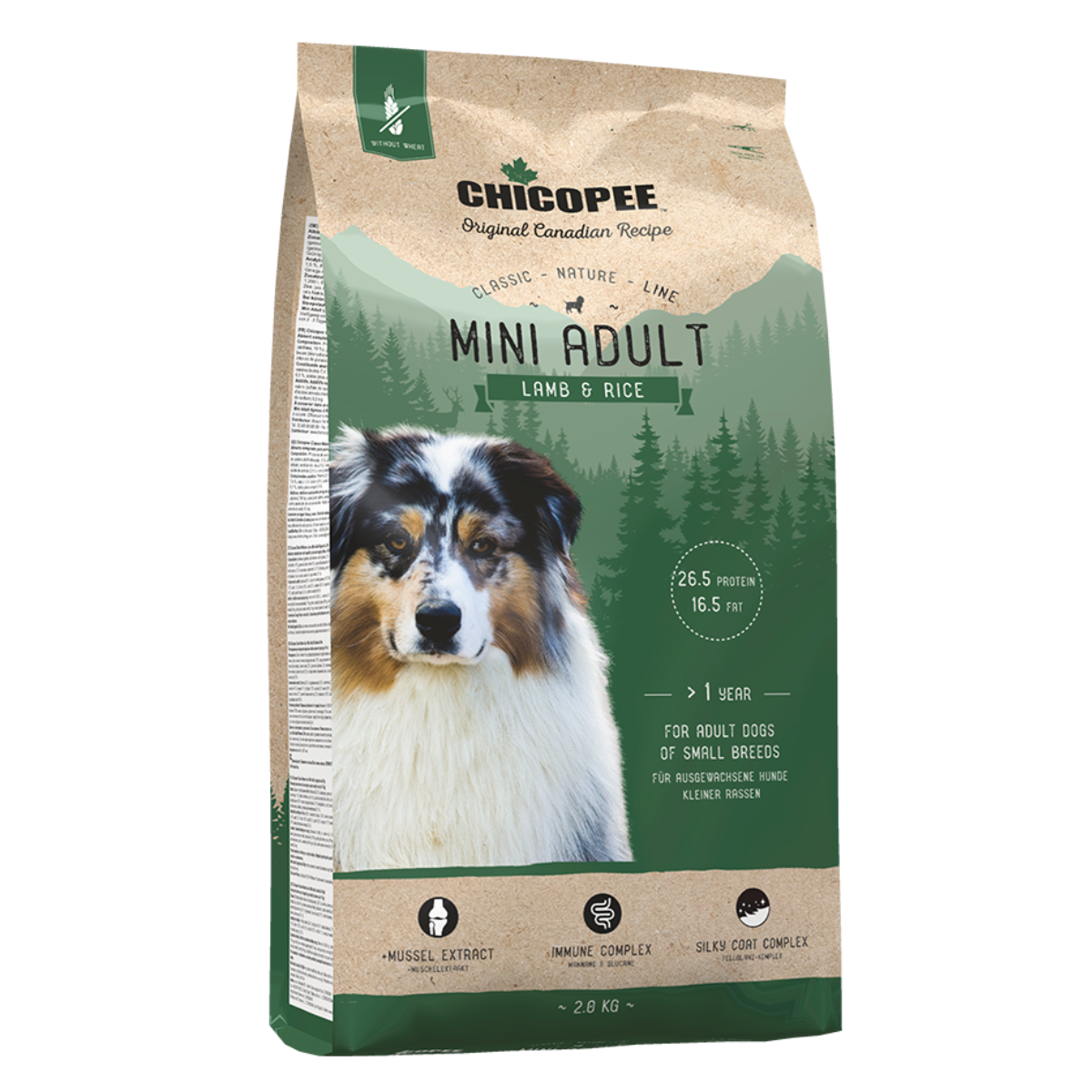 Корм для собак мелких пород Chicopee CNL Mini Adult ягненок и рис