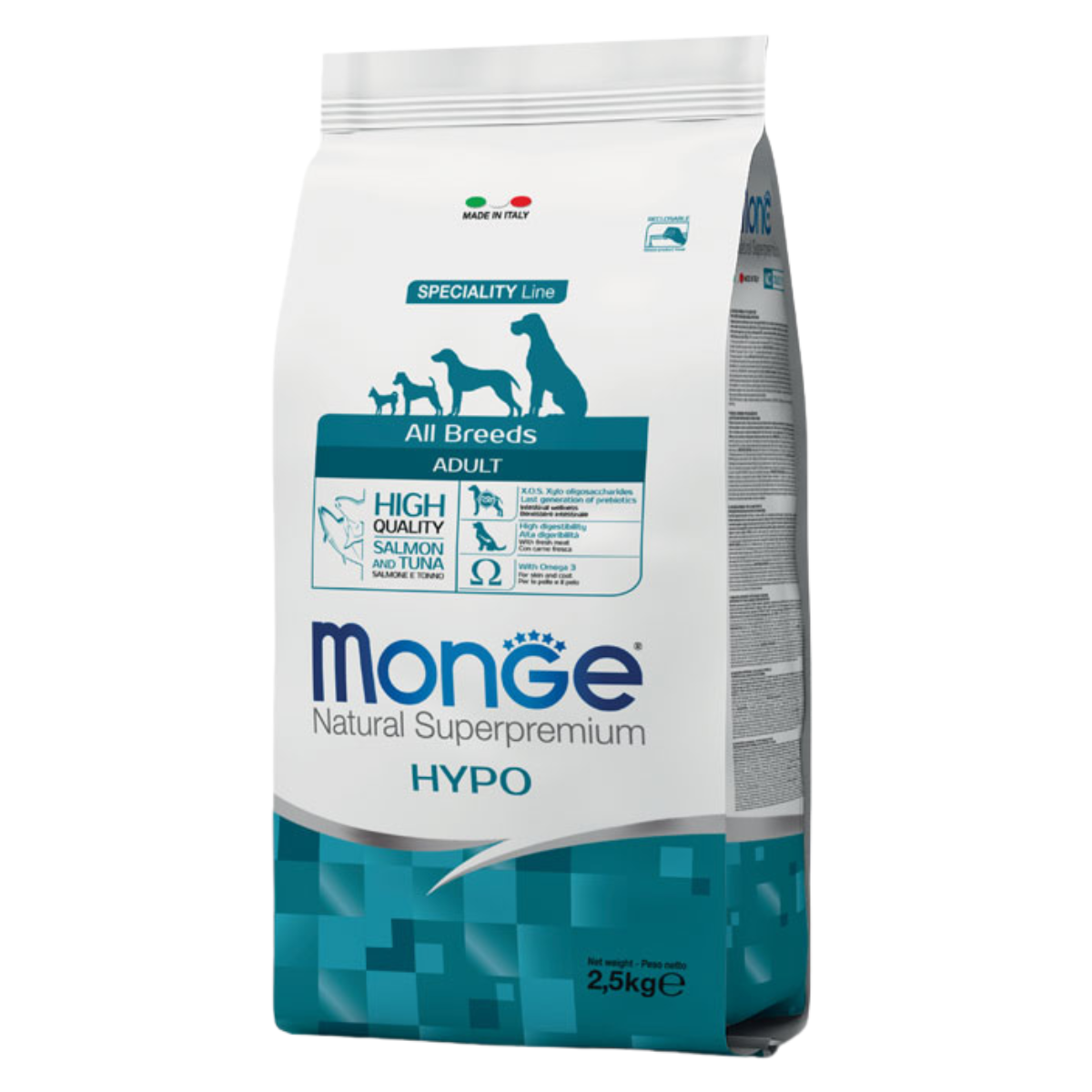 Гипоаллергенный сухой корм Monge Speciality с лососем и тунцом
