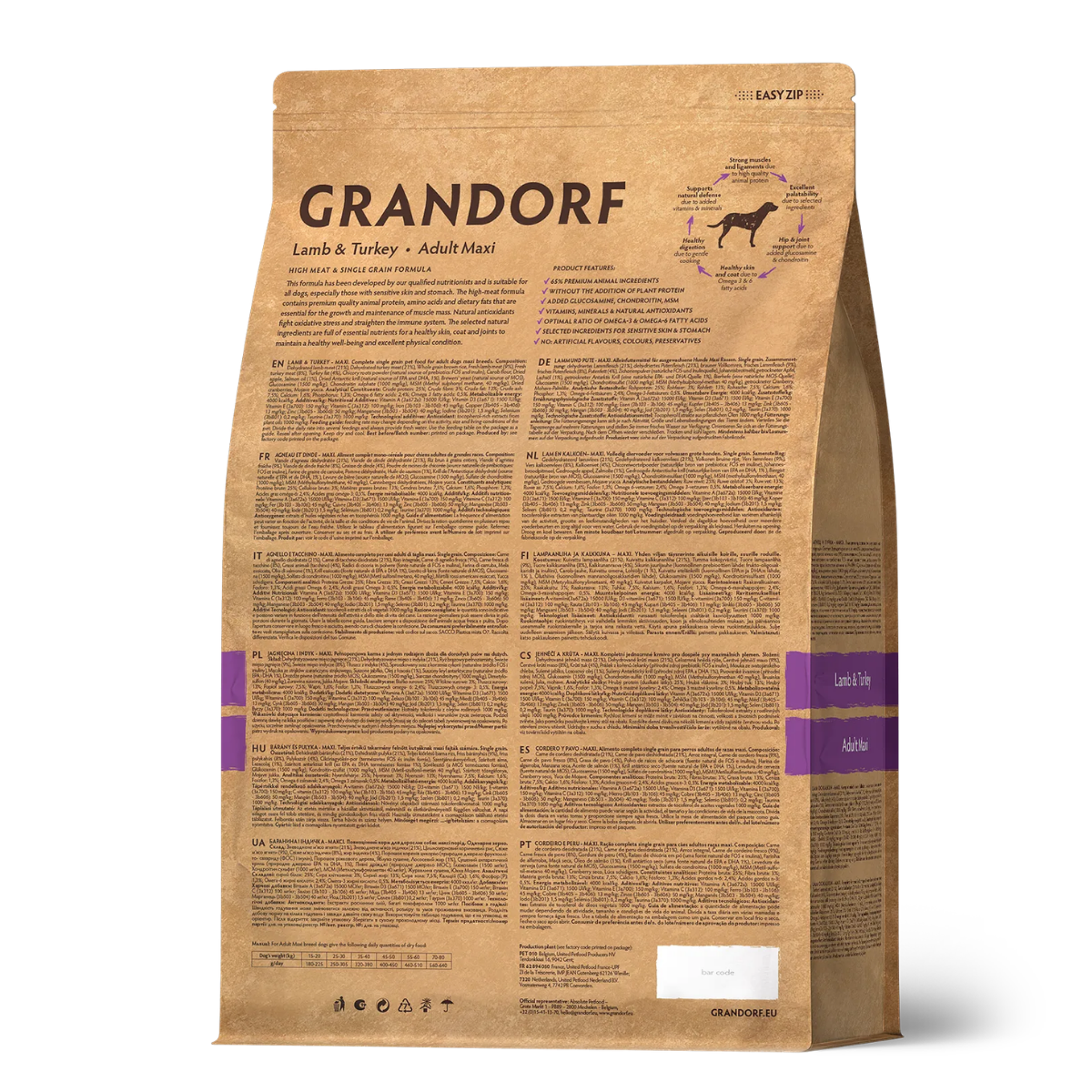 Grandorf Adult Maxi (Ягненок, индейка)