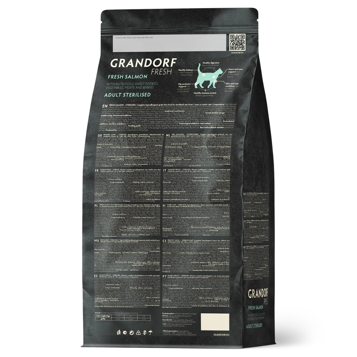 Grandorf Fresh Adult Sterilized (Лосось и батат)