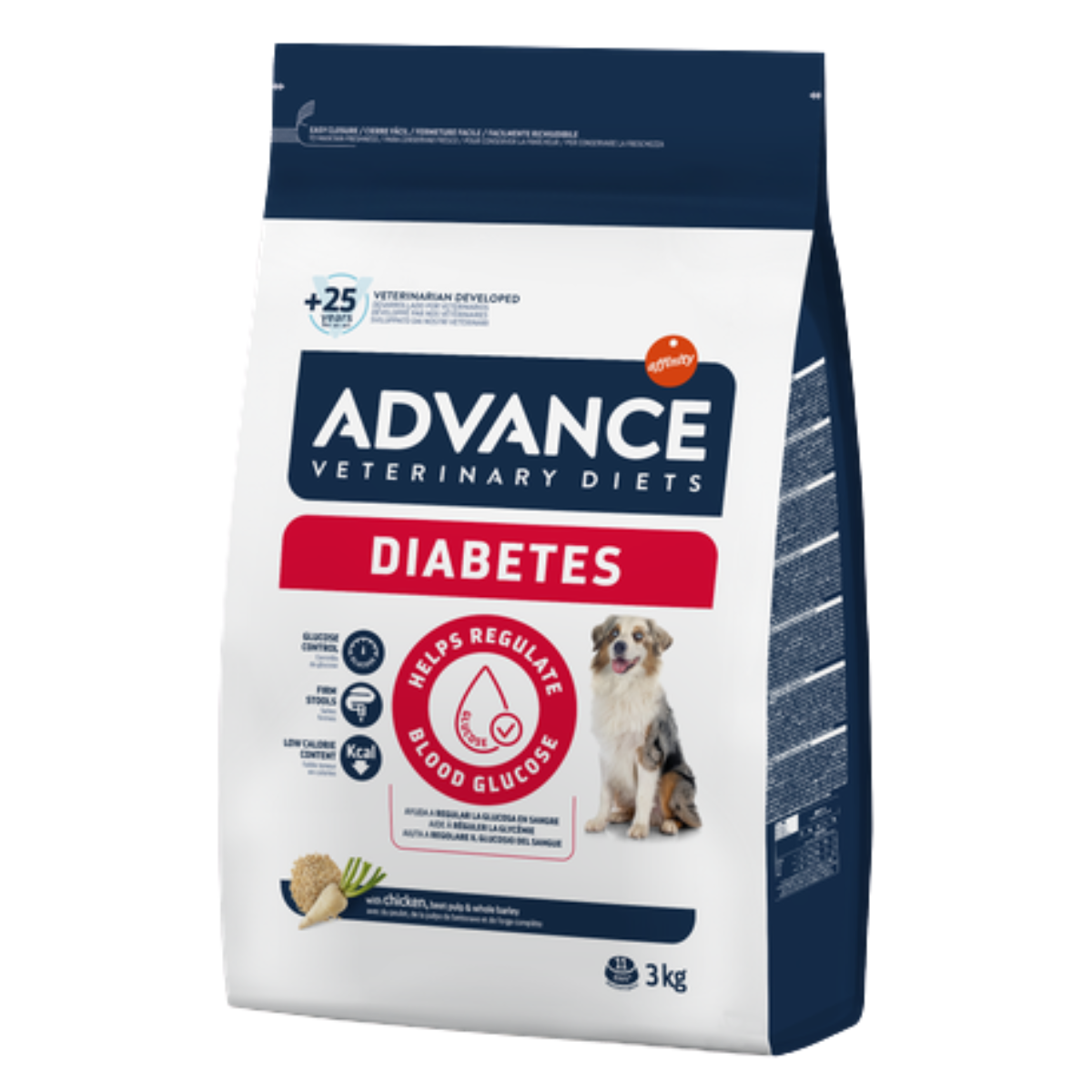 Ветеринарный корм для собак при сахарном диабете Advance Veterinary Diets Diabetes