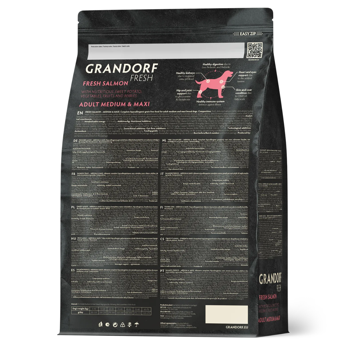Grandorf Fresh Adult Medium & Maxi (Лосось и батат)