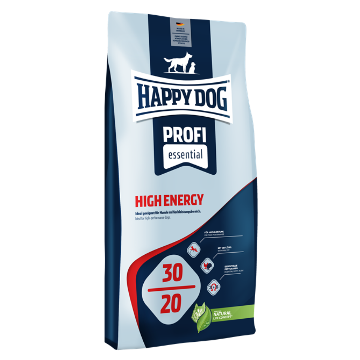 Высококалорийный сухой корм для профессионального использования Happy Dog Profi-Line 30/20 High Energy