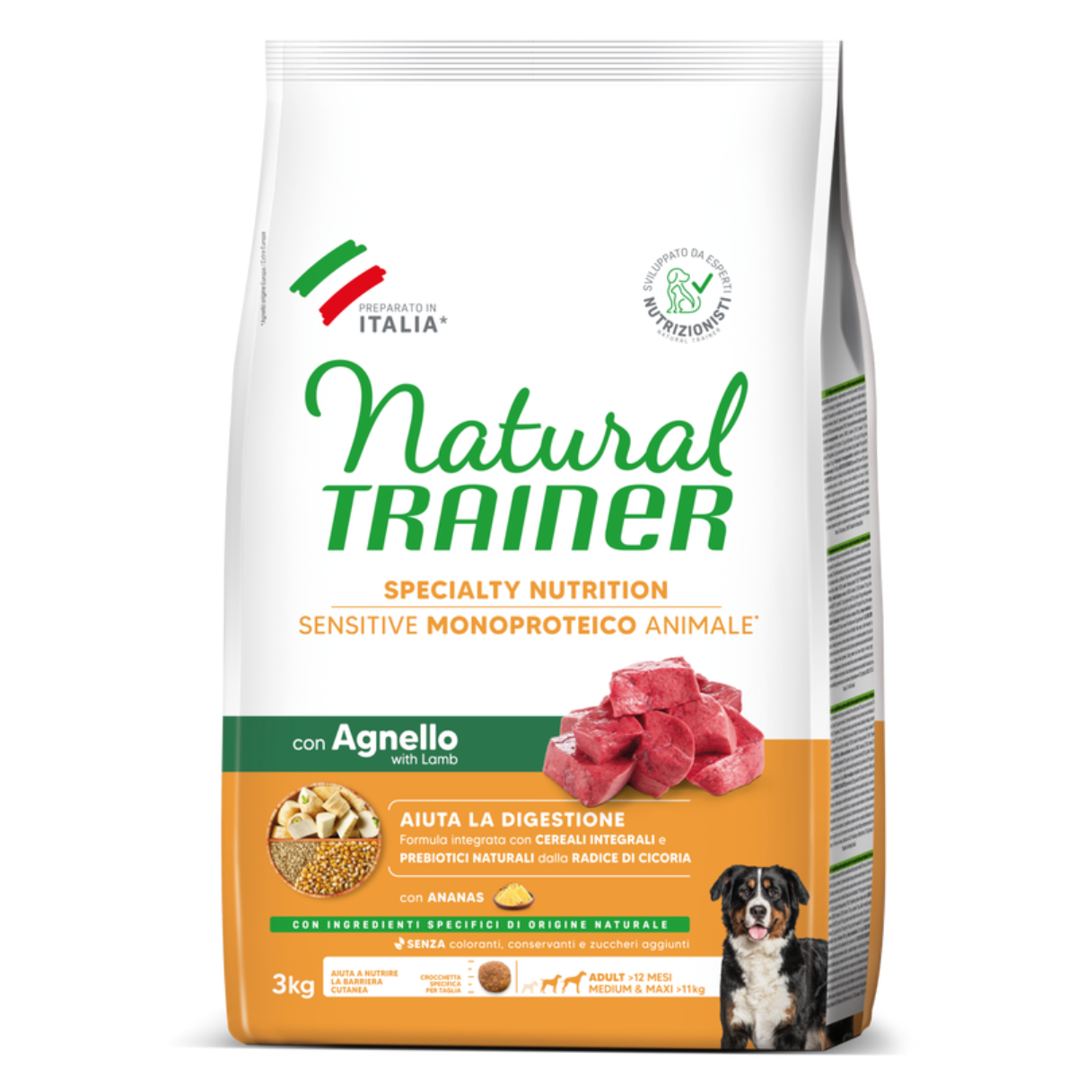 Корм для средних и крупных собак Natural Trainer Sensitive No Gluten ягненок