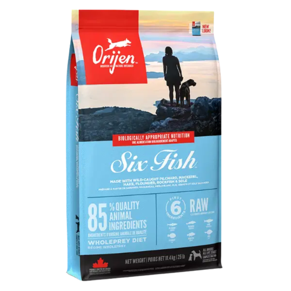 Сухой корм ORIJEN Dog Six Fish 6 видов рыбы