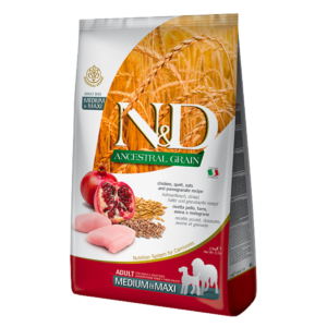 Farmina N&D Ancestral Grain Adult Medium & Maxi (Курица и гранат)