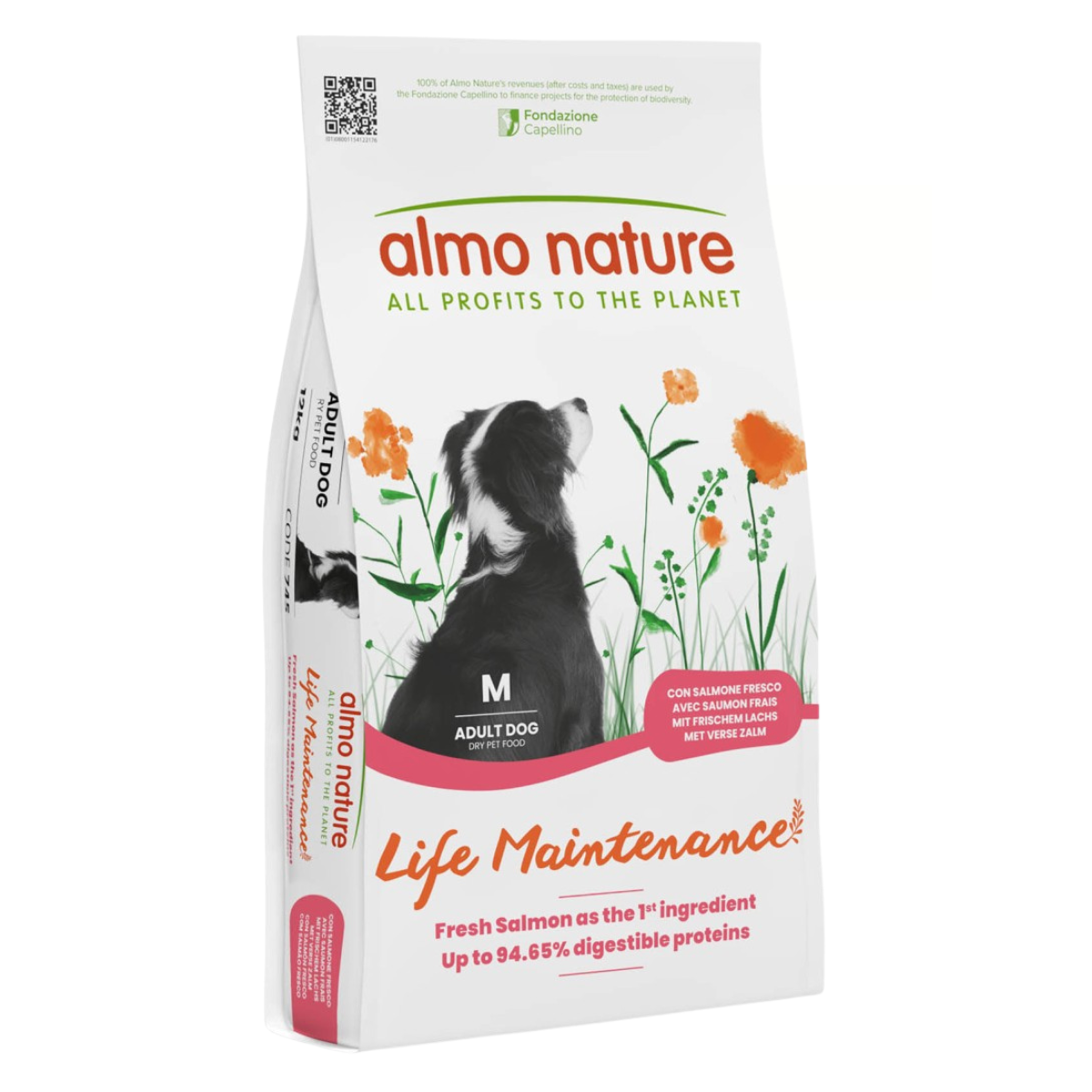 Сухой корм холистик для собак средних пород Almo Nature Holistic Medium Adult Лосось